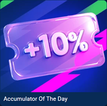 Accumulator of the day plus ten percent