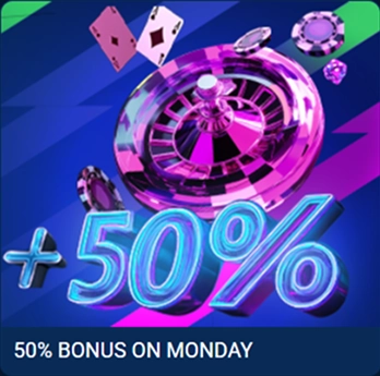 bonus-6 Monday roulette bonus plus fifty percent